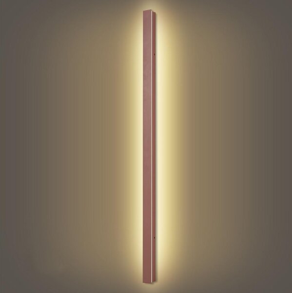 Brilagi-LED LINEAR Aplica LED de perete pentru exterior, 32W, 230V, 3000K, IP65, 140 cm, maro, CRI 90
