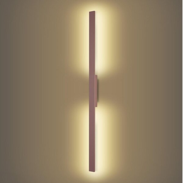 Brilagi - LUNA Aplică LED pentru exterior, 24 W, 230 V, 3000 K, IP65, 100 cm, maro, CRI 90