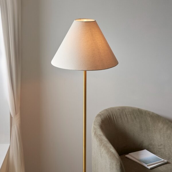 Endon 114209 - Lampă de podea 1xE27/10W/230V bej/auriu