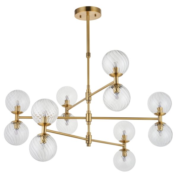 Endon 114041 - candelabru cu tijă, 12x G9, 3,2W, 230V, auriu