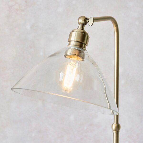 Lampă de podea Endon 107609 - 1xE27/10W/230V, finisaj din alamă
