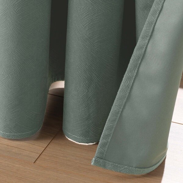 Draperie kaki din catifea 140x260 cm Olympe – douceur d'intérieur