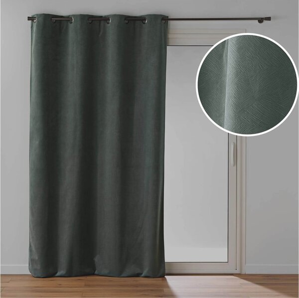 Draperie kaki din catifea 140x260 cm Olympe – douceur d'intérieur