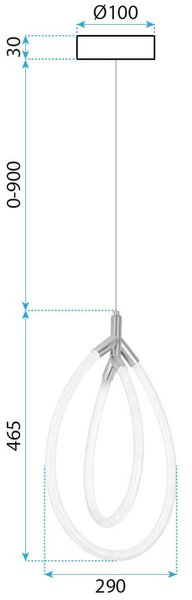 Lampa LED G017-CP Gold