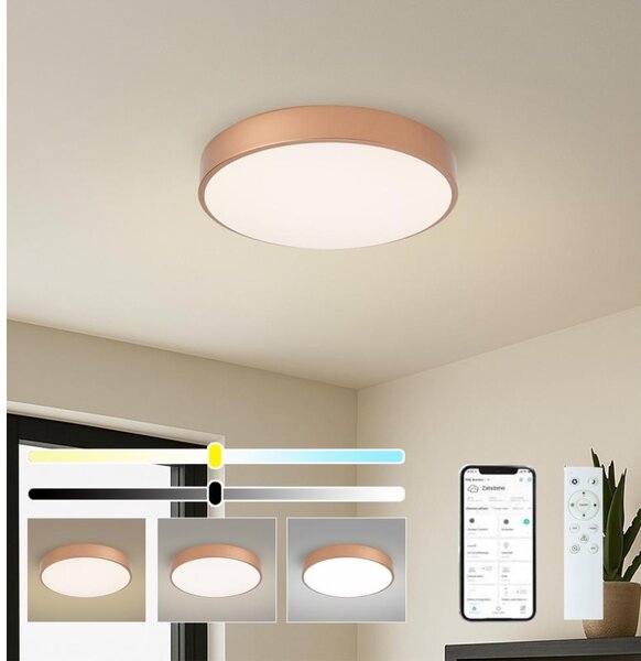 BRILAGI-LED Corp de iluminat dimerizabil POOL SMART LED/48W/230V 40 cm Wi-Fi Tuya cupru + telecomandă