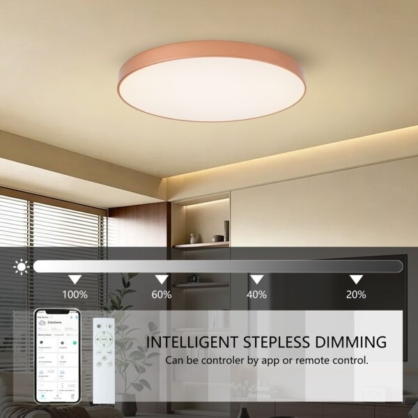 BRILAGI-LED Corp de iluminat cu dimmer POOL SMART LED/100W/230V 80 cm Wi-Fi Tuya finisaj cupru+ telecomandă