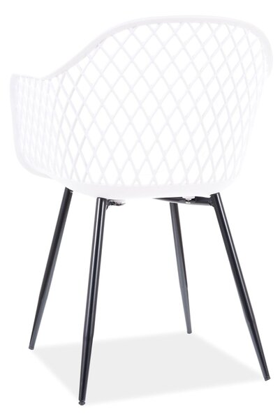 OFERTA Scaun din plastic alb CORRAL B calitatea II