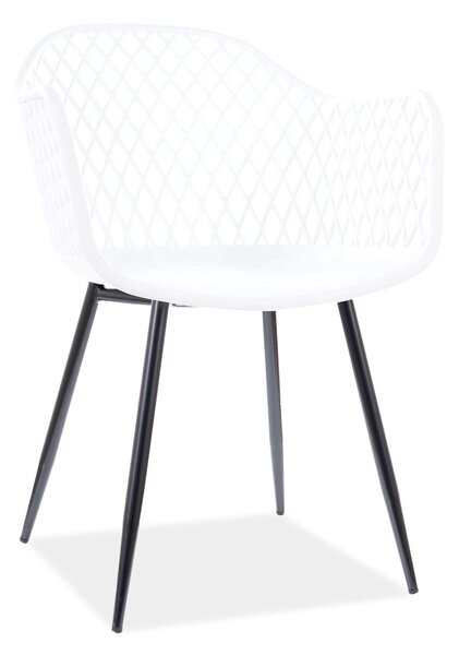 OFERTA Scaun din plastic alb CORRAL B calitatea II