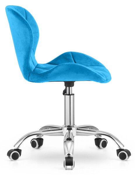 Scaun de birou AVOLA VELVET albastru regal