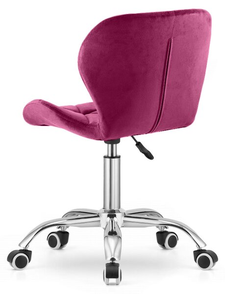 Scaun de birou AVOLA VELVET bordeaux