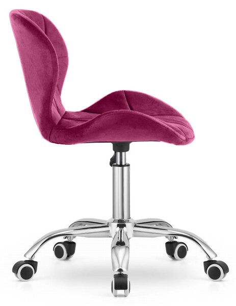 Scaun de birou AVOLA VELVET bordeaux