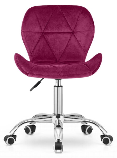 Scaun de birou AVOLA VELVET bordeaux
