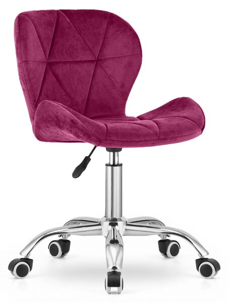 Scaun de birou AVOLA VELVET bordeaux