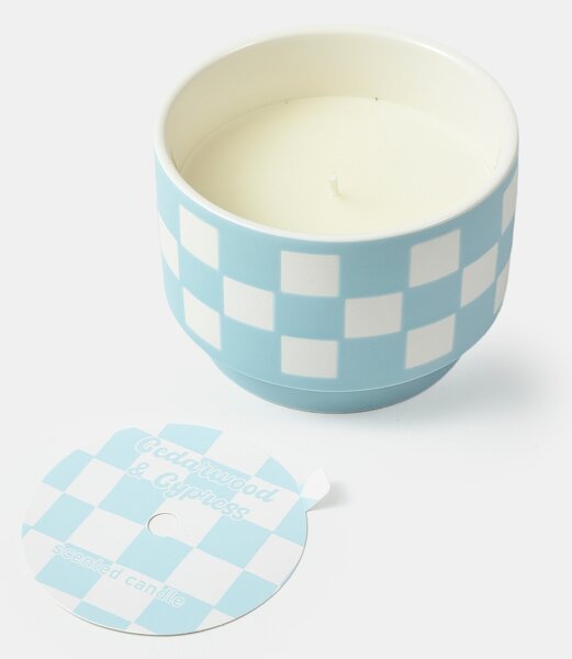 Sinsay - Lumânare parfumată Cedarwood & Cypress - albastru-pal
