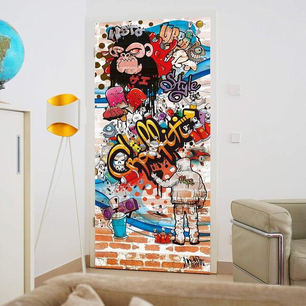 Fototapeta pentru usa GRAFFITI 86x200 cm