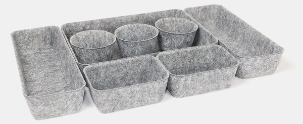 Sinsay - Organizator 8 pack - gri-închis