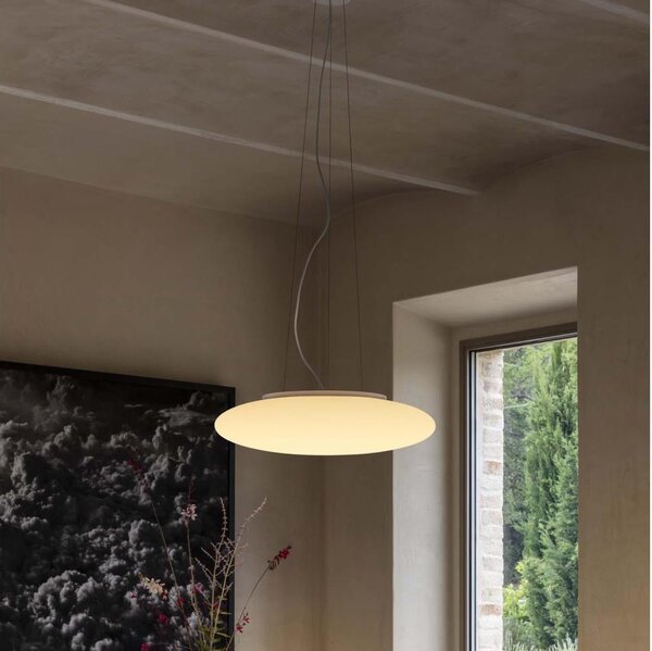 Ideal Lux - Lustră suspendată SMARTIES pe cablu, 3x E27/42W/230V, 50 cm, alb