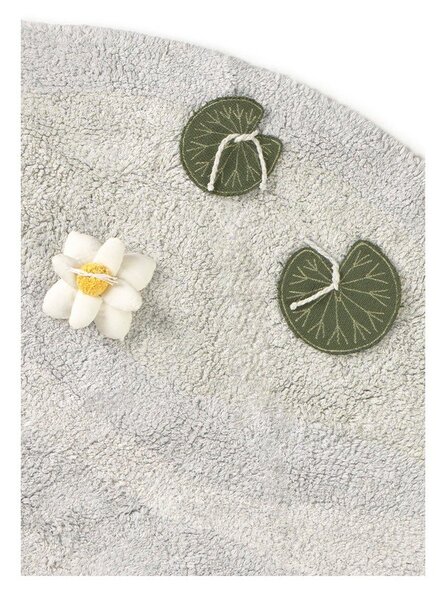 Covor de joacă pentru copii gri deschis din bumbac 130x170 cm Swan Lake – Lorena Canals