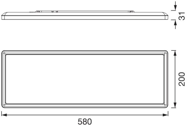 Osram - Plafonieră LED PLANON EASYFIX LED/24W/230V 2800/4000/6000K IP54 neagră
