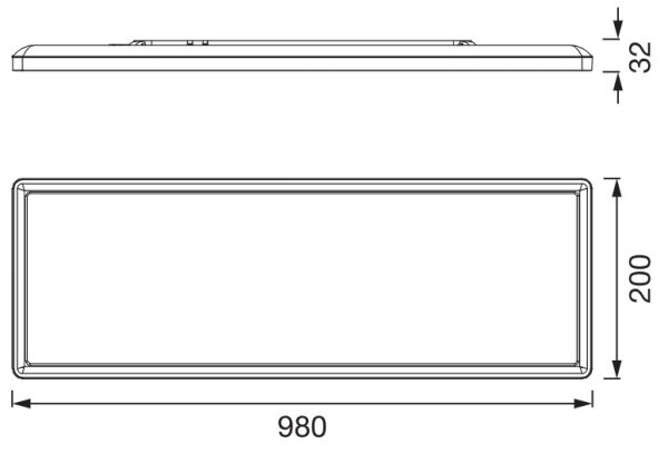 Osram - Plafonieră LED PLANON EASYFIX LED/30W/230V 2800/4000/6000K IP54 neagră
