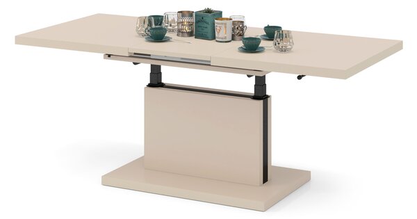 Mazzoni ASTON Bej (Șampanie) - MĂSUȚĂ EXTENSIBILĂ MODERNĂ MĂSUȚĂ DE CAFEA