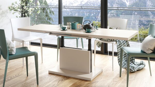 Mazzoni ASTON Bej (Șampanie) - MĂSUȚĂ EXTENSIBILĂ MODERNĂ MĂSUȚĂ DE CAFEA