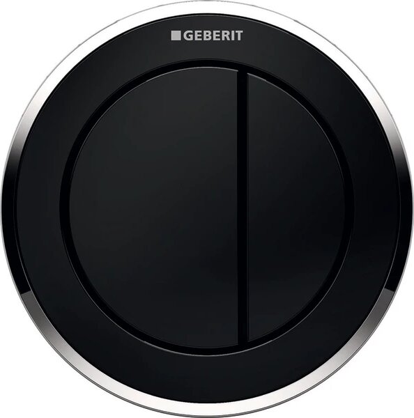 Geberit Typ 10 buton de spălare pentru WC crom lucios-negru 116.057.KM.1