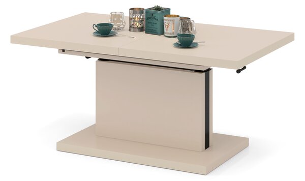 Mazzoni ASTON Bej (Șampanie) - MĂSUȚĂ EXTENSIBILĂ MODERNĂ MĂSUȚĂ DE CAFEA
