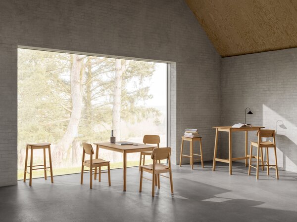 MAZZONI EXPORT ZARION Stejar Natural - SCAUN DE LEMN PENTRU BUCĂTĂRIE SALON RESTAURANT