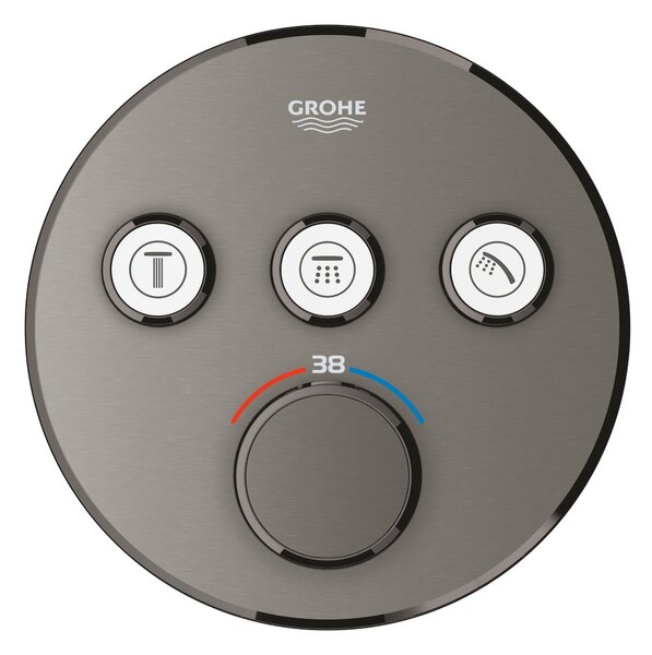 Grohe Grohtherm SmartControl baterie cadă-duș ascuns cu termostat Hard Graphite 29121AL0