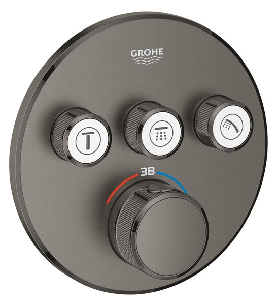 Grohe Grohtherm SmartControl baterie cadă-duș ascuns cu termostat Hard Graphite 29121AL0