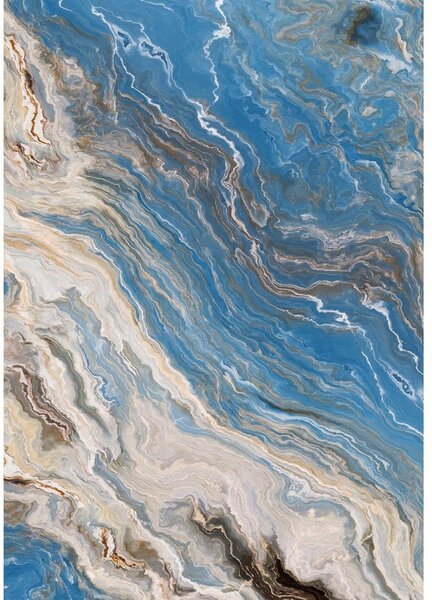 Covorașe de baie albastre 2 buc. 60x100 cm – Foutastic