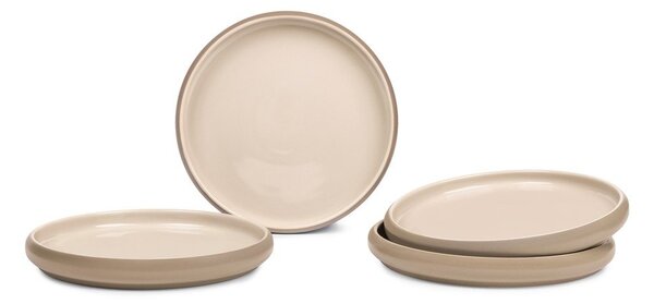 Farfurii bej 4 buc. din gresie ø 22 cm Terra Rondo – Bonami Selection