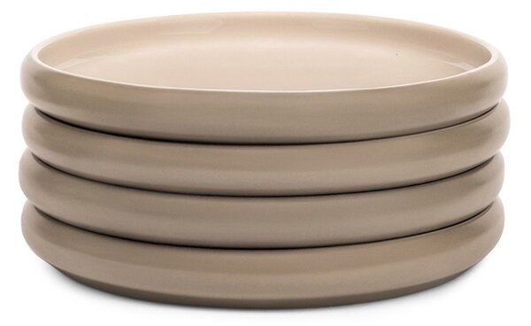 Farfurii bej 4 buc. din gresie ø 22 cm Terra Rondo – Bonami Selection