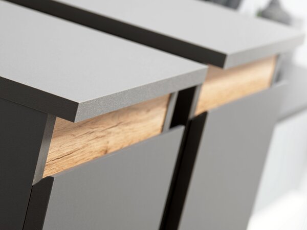 Mobilier living Marc 29 ANWT MD (antracit + stejar wotan) (cu iluminat). 1024448