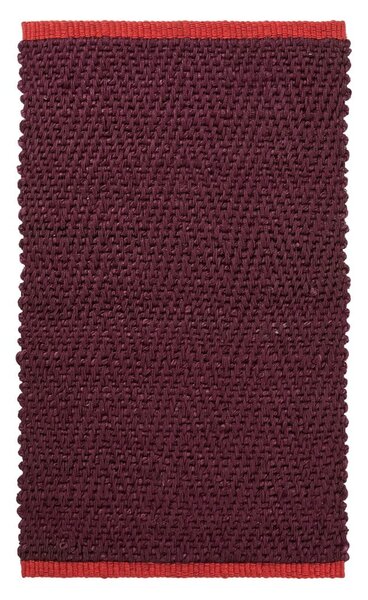 Covor burgundy din iută 50x80 cm Notes – Mette Ditmer Denmark | FAVI.ro