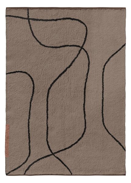 Covor maro lavabil din bumbac 100x140 cm Shadow – Mette Ditmer Denmark