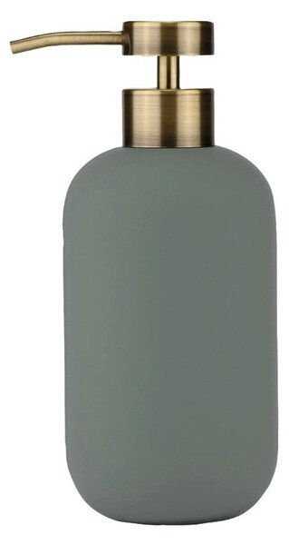 Dozator de săpun lichid verde din ceramică 200 ml Lotus – Mette Ditmer Denmark