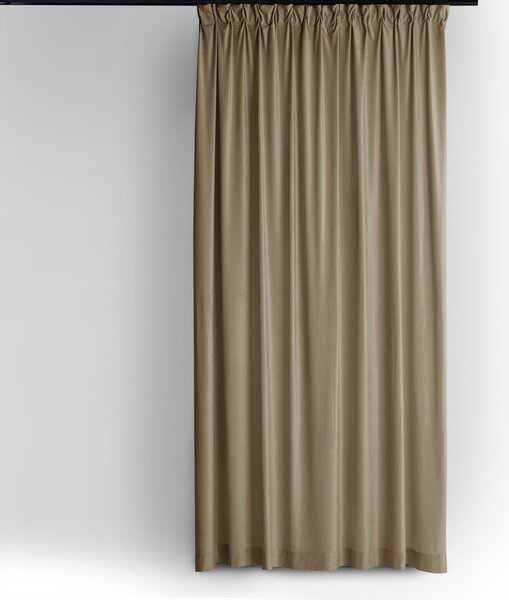 Draperie bej dimout (semi-opacă) din catifea 140x270 cm Velto – Filumi