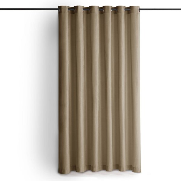 Draperie bej dimout (semi-opacă) din catifea 200x270 cm Velto – Filumi