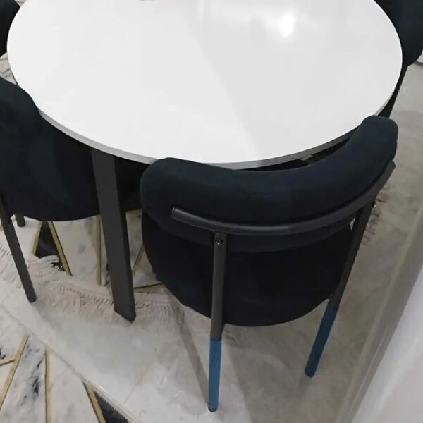 Set masa Onita bucatarie rotund cu 4 scaune 90 cm
