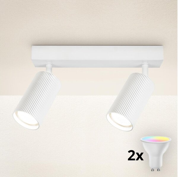Brilagi - Spot LED RGBW reglabil SELE MODERN 2xGU10/4,8W/230V alb