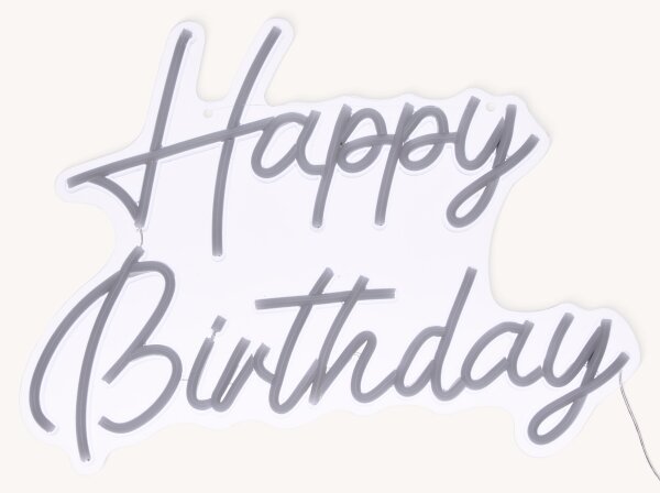 Atmosphera - Decorațiune neon LED de perete HAPPY BIRTHDAY LED/5V