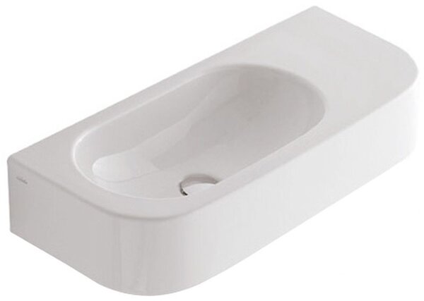 Globo Concept lavoar 55x27 cm semicircular clasică alb luciu SCT55.BI