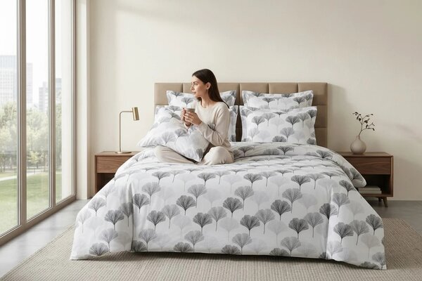 Lenjerie pat Ranforce 100% Cotton Pro (Satin Story)