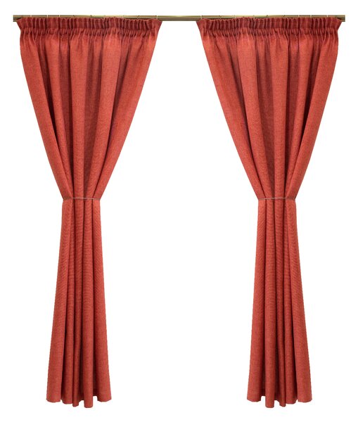 Set draperii Velaria caramiziu, 2x165x200 cm