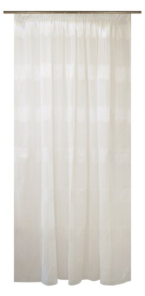 Perdea Velaria alba cu dungi cu sclipici, 230x248 cm