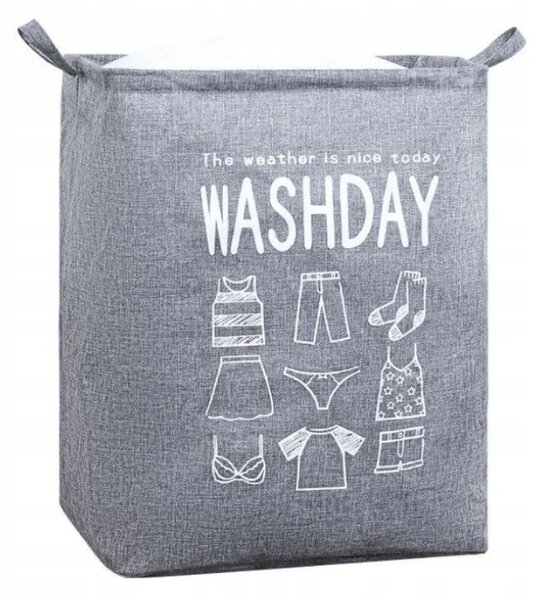 Cos de rufe cu snur WASHDAY 50x40x50 cm