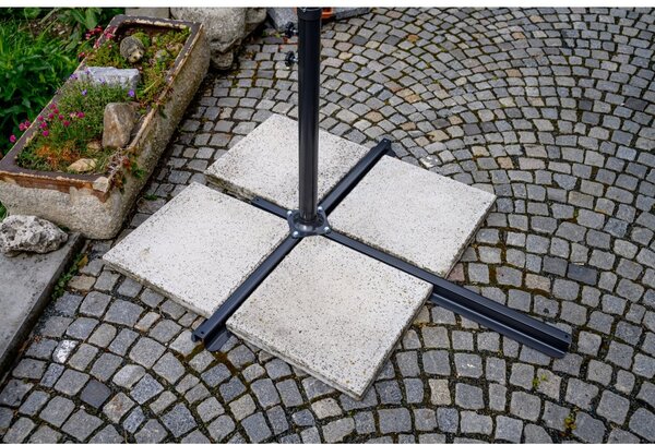 Umbrela de soare pliabila pentru gradina SOLIMARE 300 cm, albastra