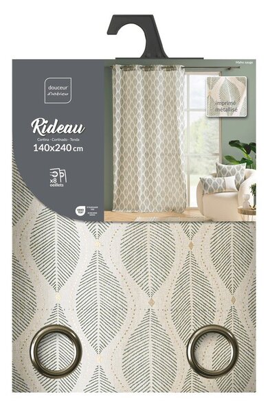 Draperie verde-bej 140x240 cm Maho – douceur d'intérieur